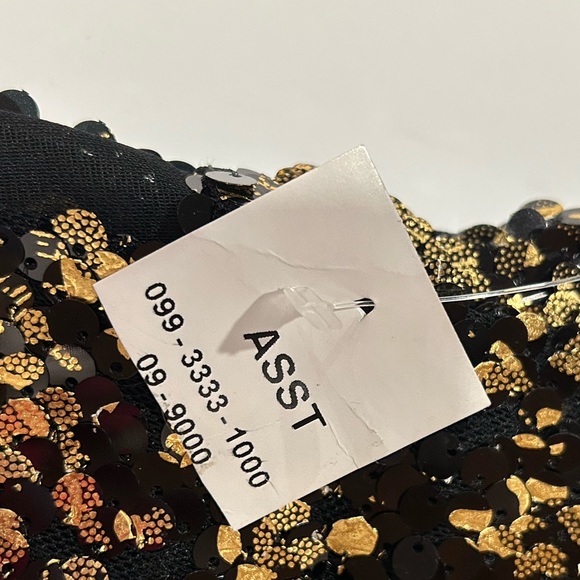 BSharp Black and Gold Sequin Mini Dress - Picture 9 of 11